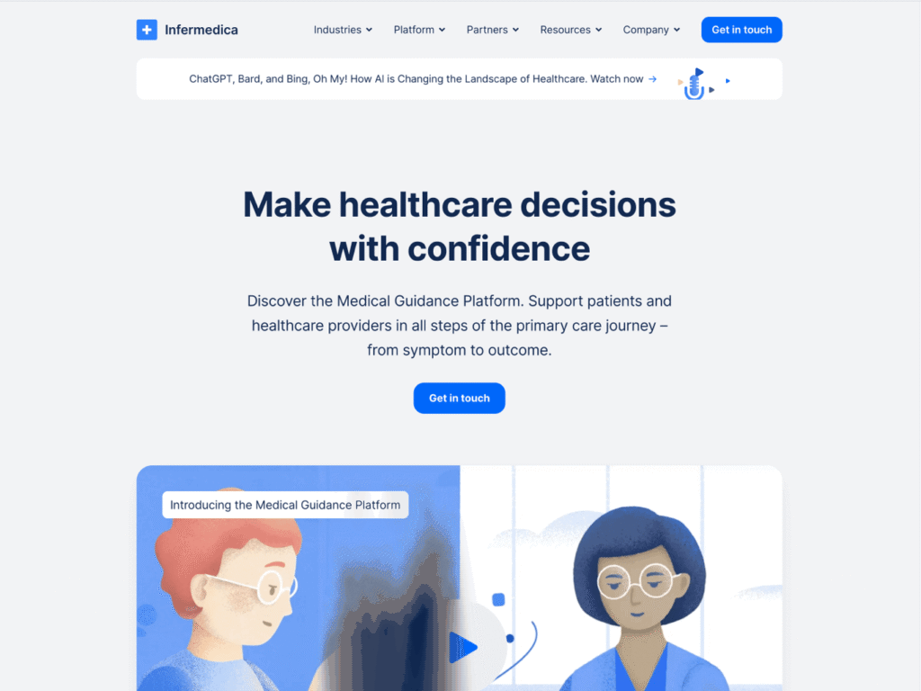 above the fold section in landing pages