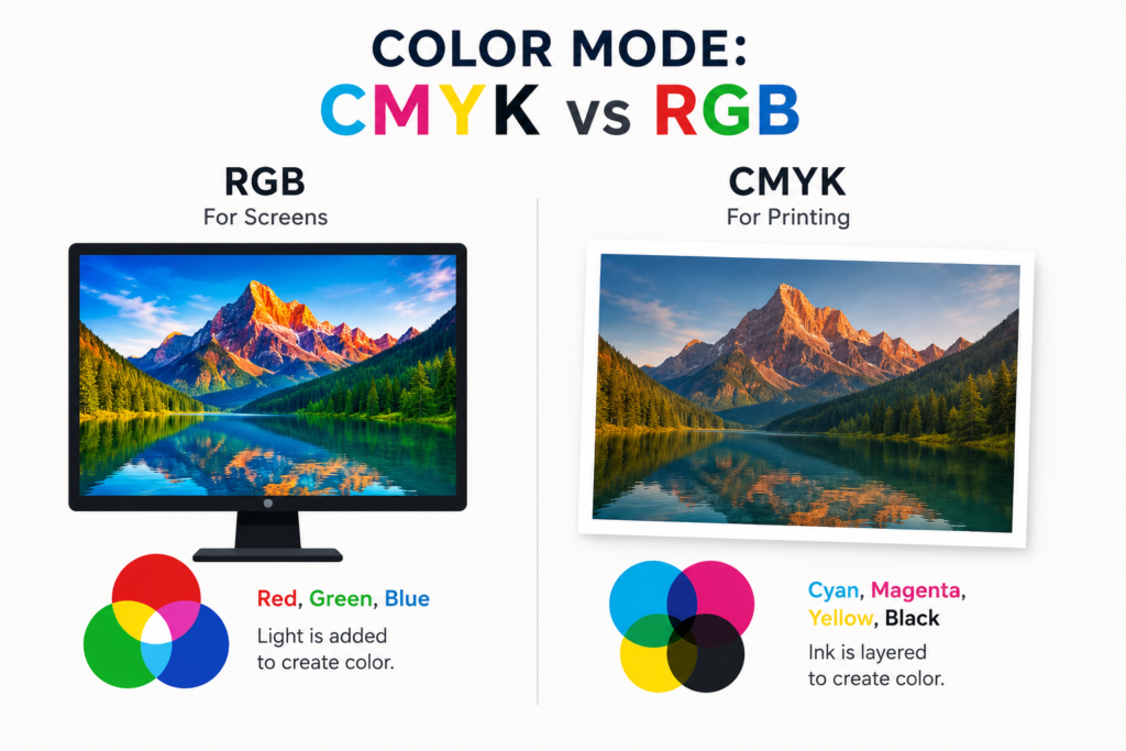 color mode CMYK vs RGB